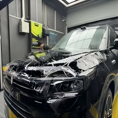 Un buen precio. Película de envoltura para automóviles Anti arañazos Transparente TPU PPF Película de protección contra pintura amarilla para automóviles en línea